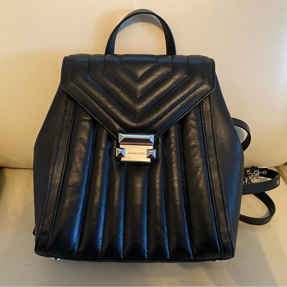Michael Kors quilted backpack (barely used)